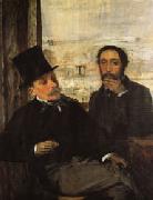 Edgar Degas Degas and Evariste de Valernes(1816-1896) painting